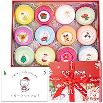 Amazon | 【クリスマス限定ギフトカード付き】MIYI バスボム 12個