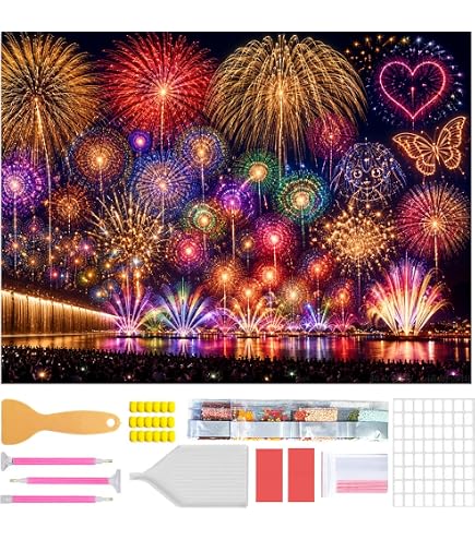 Amazon | 【AB＋FDビーズ入り】Happy Paintダイヤモンドアート A2