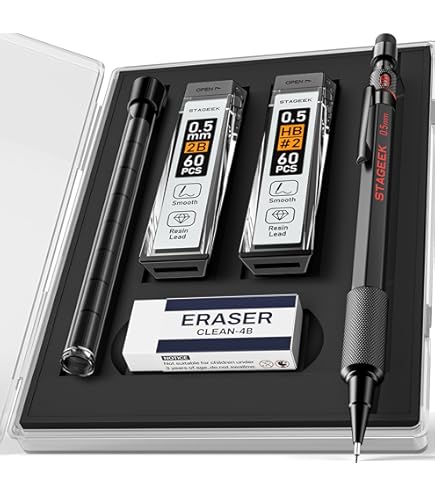 Amazon.co.jp: Nicpro パステルシャープペンシル6本セット ケース付き