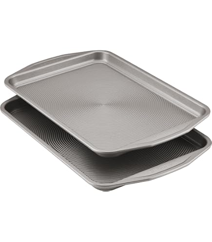 Ninja B32002 Foodi NeverStick Premium 2-Piece Baking Sheet Set, Nonstick, Oven Safe Up To 500⁰F, With 9 X 13 Inch Sheet & 11 X 17 Inch Sheet, Dishwasher Safe, Grey 2 thumbnail image