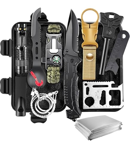 Amazon.co.jp: Survival Kit, 250Pcs Survival Gear First Aid Kit