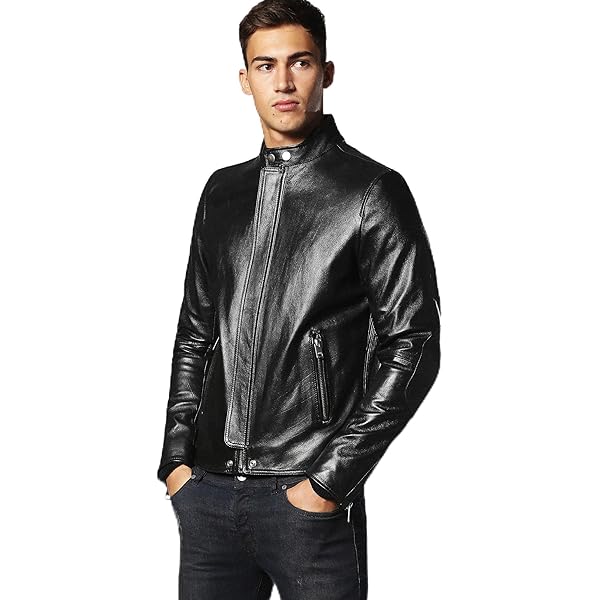 Amazon | [Diesel] (ディーゼル) メンズ レザージャケット ライン