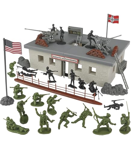 BMC WW2 Iwo Jima Plastic Army Men - Island, Tanks & Soldiers 72pc