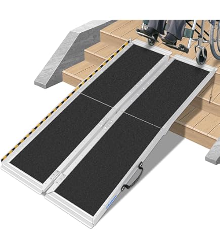 Amazon | Ruedamann 車椅子用スロープ 長さ183cm アルミ製 耐荷重300kg