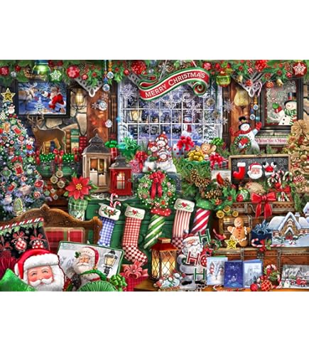 Puzzle Halloween Vermont Christmas - 550 Pezzi, 61x45 Cm, Cartoncino Riciclato
