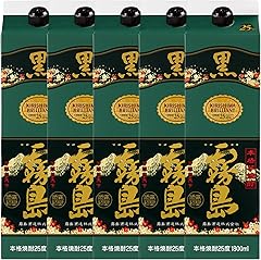 霧島酒造 黒霧島 1.8L 25度 紙パック 焼酎 芋 最短10日以内発送 (5本)