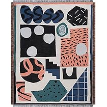 カラフル　アート　マルチカバー　ソファーカバー　ラグ　181x119 Amazon｜LAのアーティスト，幻想的な世界を表現 アートのある暮らし