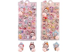 Comdigio 3Dシール ぷにぷに柔らかい触感 デコレーションシール スマホケース・水筒・手帳デコ用 おしゃれでかわいい 女の子へのごほうび・贈り物 DIY/スクラップブッキング