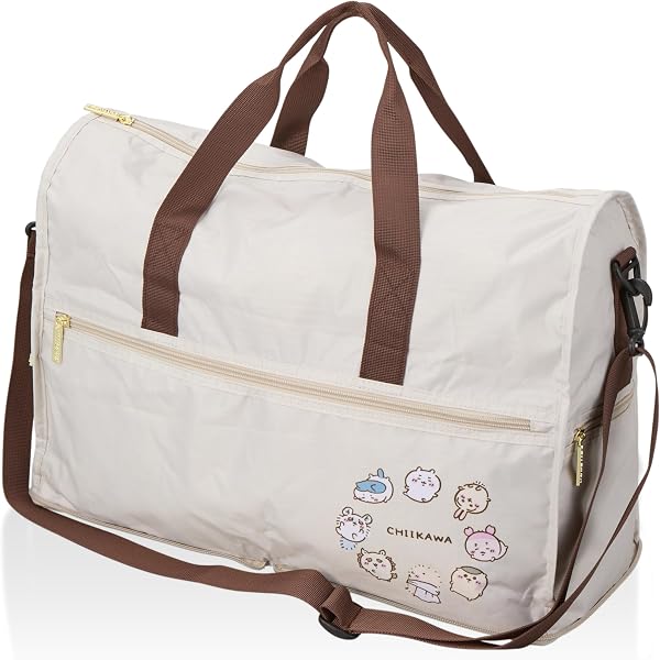 Amazon | 折りたたみボストンバッグ ちいかわ Lサイズ 容量38L スーツ