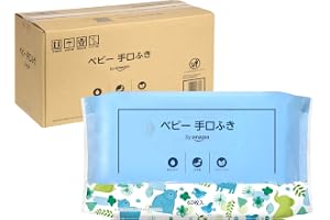 by Amazon 【手口ふき 】 ベビー 手口ふき 純水99% 60枚入×20個 (1200枚) [ケース品] 日本製 パラベンフリー