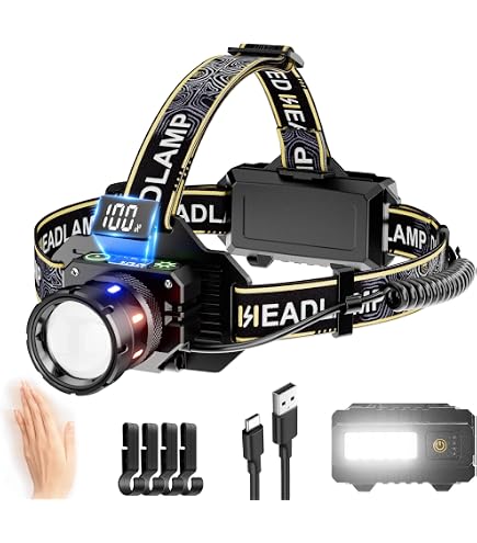 Amazon.co.jp: LED ヘッドライト 【新登場·センサー機能·2光源9モード