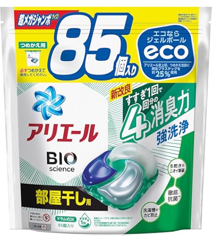 Amazon | アリエール ジェルボール4D 洗濯洗剤 部屋干し 超ウルトラ
