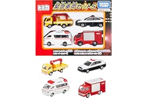 タカラトミー(TAKARA TOMY) 『 トミカ 緊急車両セット5 』 ミニカー 車 おもちゃ male 3歳以上 玩具安全基準合格 STマーク認証 TOMICA