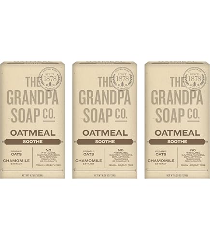 Amazon | Sappo Hill Oatmeal Glycerine Soap - 3.5 oz - Case of 12