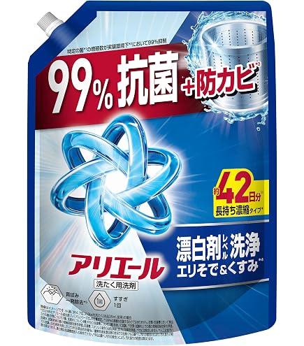 Amazon | アリエール 抗菌ジェル 除菌プラス 超特大 詰め替え 850g