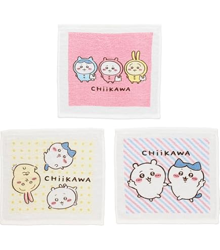 Amazon.co.jp : 丸眞 フェイスタオル ちいかわ なかよくいっしょ 裏面