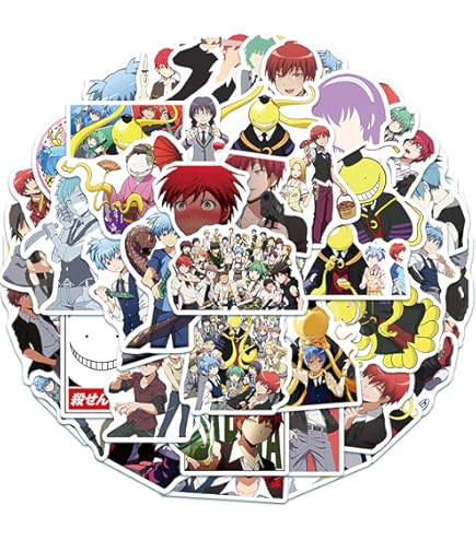 Amazon.co.jp: kolergam(店) 50枚for暗殺教室ステッカーセットアニメ