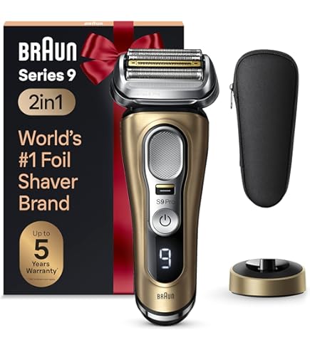 Amazon | Braun Series 9 9095cc Wet and Dry Electric Shaver with