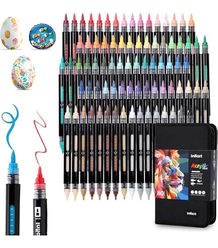 Amazon | Infiart 直液式 アクリルマーカー セット イラストマーカー