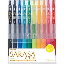 ZEBRA SARASA チュッパチャプス　0.5 ボールペンセット 10色 Amazon | ゼブラ(ZEBRA) ジェルボールペン サラサクリップ 0.7 10色