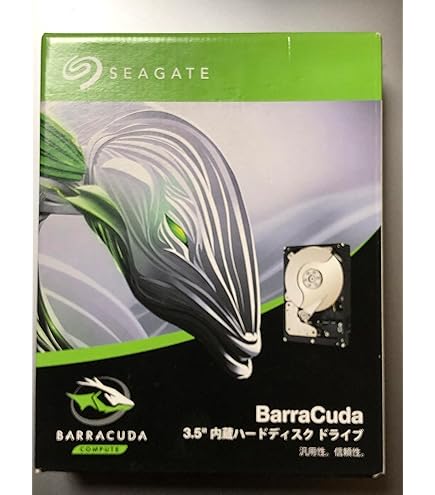 Amazon | Seagate 4 TB BarraCuda内蔵ハードドライブ | シーゲイト