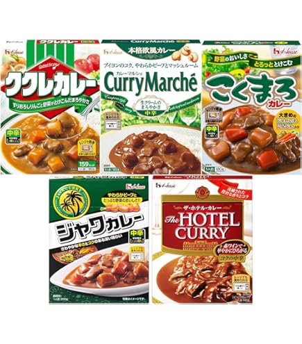 Amazon.co.jp: レトルトカレー 中辛 7種 食べ比べ セット売り (7食, 中