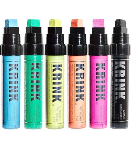 Amazon | KRINK K-42 ペイントマーカー 6本セット (K42-6パック