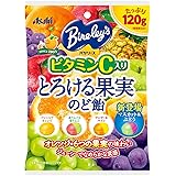 アサヒグループ食品 バヤリースとろける果実のど飴 120g×6袋