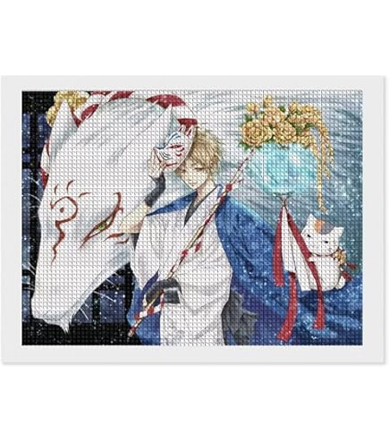 気まぐれニャンコ様　オーダー　ダイヤモンドアート　1-18 ダイヤモンドアート キーホルダー 6個セット お花とニャンコ ビーズ