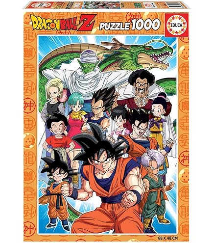 Educa - Puzzle De 500 Piezas Para Adultos | Serie Dragon Ball Z. Incluye Pegamento Fix Puzzle. A Partir De 11 Años (18216
