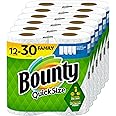 Bounty (バウンティー) クイックサイズ ペーパータオル ホワイト 12ロール 家族用 = レギュラーロール30ロール相当