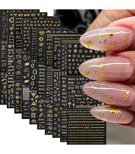 Amazon | シンボルマークネイルシール (HBJY182)スター ピース 星 数字