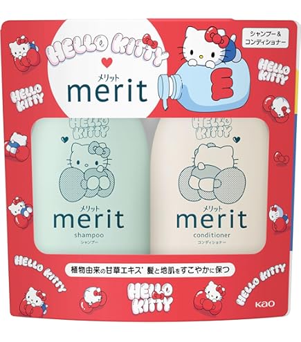 Amazon | メリット シャンプー&コンディショナー ポンプペア ちいかわ