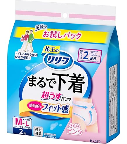 Amazon | リリーフ パンツタイプ 超うす型まるで下着 M~L 18枚【ADL