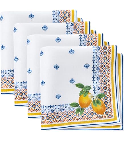 12-Pack Easter Cloth Napkins – 18.5x18.5 Inch Cotton Plaid Napkins For Holiday Dining - View #4