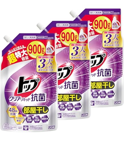 Amazon | 【大容量】部屋干しトップ 洗濯洗剤 液体 本体 820ml