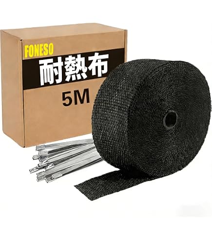Amazon | 耐熱チタン配合チタニウムサーモバンテージ/10M巻/バイク 