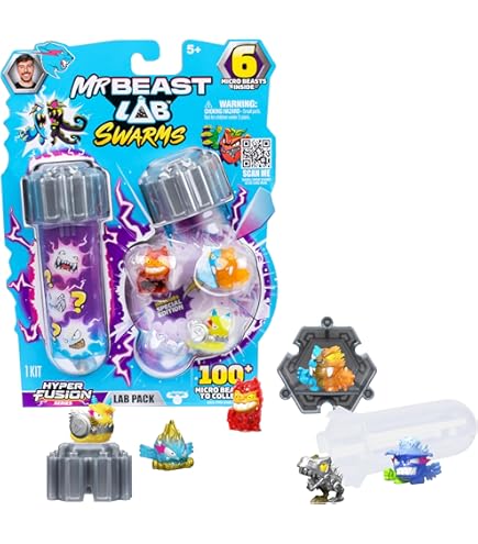 Amazon.co.jp: MrBeast Lab Swarms S2 メガラボ 12パック AST 4 : おもちゃ