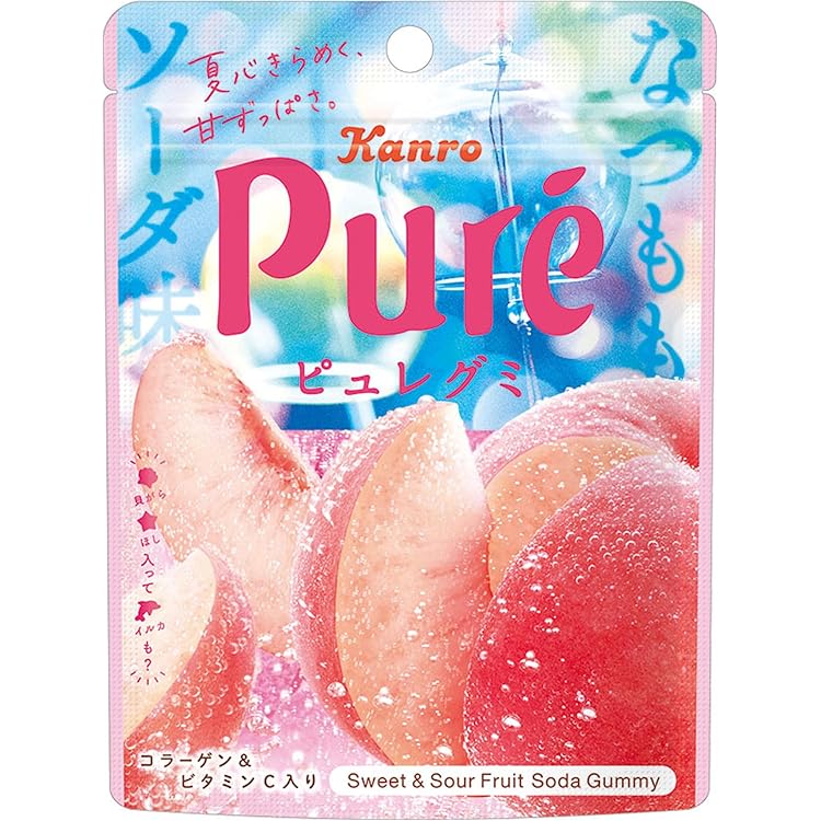 Amazon | カンロ ピュレグミらんらんさくらんぼソーダ 52g×6個