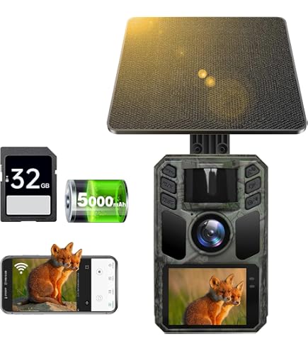 トレイルカメラ　ソーラー式　防犯　4K64MP 赤外線　動体検知　人感センサー Amazon.co.jp: トレイルカメラ ソーラー式 野生動物監視カメラ