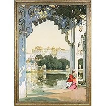 Amazon.co.jp: ポスター 吉田博 (ウダイプールの城) A3サイズ