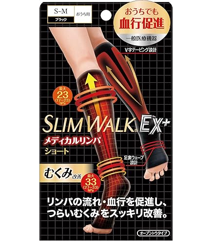 Amazon | ムクミキュアオープントゥタイプ 着圧ソックス MLサイズ 1足