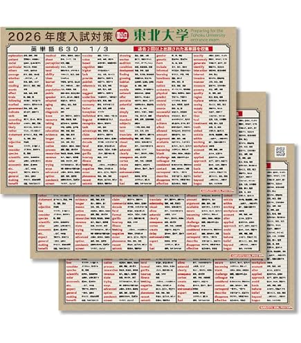 Amazon.co.jp: 学習ポスター 2026年度 東京大学 対応 出る順 英単語