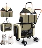 Amazon.co.jp: ペットカート 2段式 分離型 多頭飼い対応 犬猫兼用