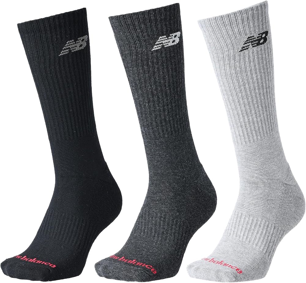 [ニューバランス] レギュラーレングス3Pソックス (LAS55638) メンズ