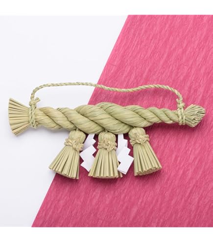 Amazon｜伊勢 - 宮忠 - しめ縄 合繊製 鼓胴型 8尺×径10cm 太房3本付