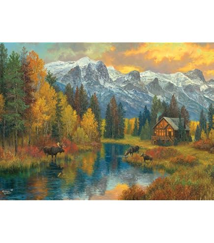 Puzzle „Bear Mountain“ Von Abraham Hunter, 1000 Teile Für Erwachsene – Naturmotiv Mit Bären, 48,9x67,6 Cm