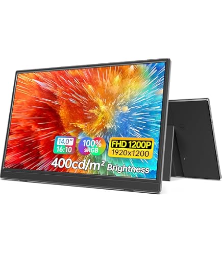 Amazon.co.jp: 2K Portable Gaming Monitor, 14