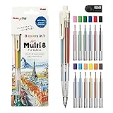 ぺんてる アートマルチ8 色芯8色 替芯セット付 XPH804ST