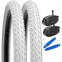 Amazon | YunSCM 2本セット,24 1.75 タイヤ 白,24x1.75 47-507